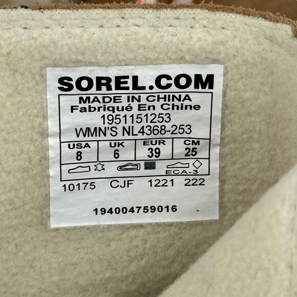 Sorel Women's Joan of Arctic Wedge III Boot Sz 8 Lace Cozy Brown Waterproof NEW - Picture 11 of 11